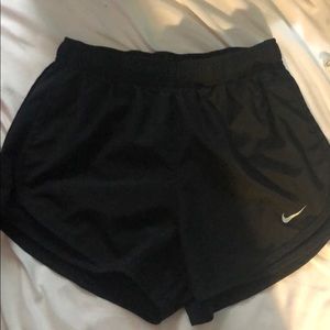 Black nike running shorts